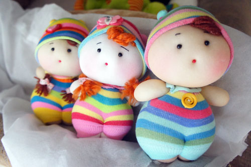 Handmade-Rainbow Dollies